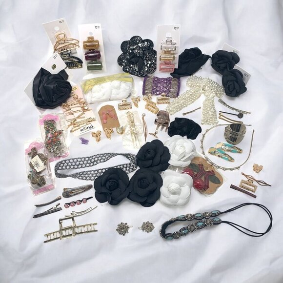 ✨ Huge Hair Accessories Bundle~2 lb Mix | Clips, Scrunchies, Barrettes & More ✨ main image 8